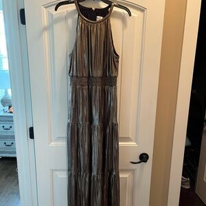 Elegant Metallic Gold Dress